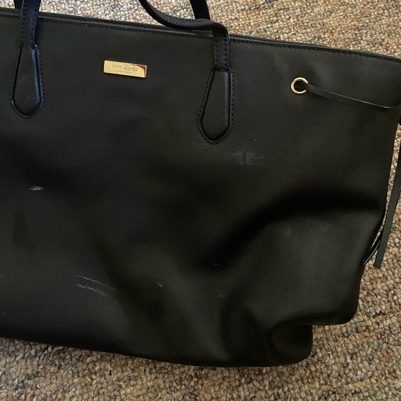 Kate Spade Oversized Tasseled Black Tote - Picture 5 of 8